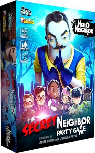 Arcane Wonders Hello Neighbor The Secret Neighbor Party Game , Blue