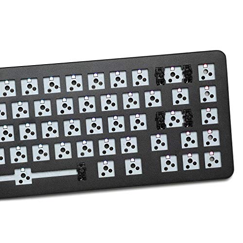 Drop ALT Mechanical Keyboard — 65% (67 Key) Gaming Keyboard, Hot-Swap Switches, Programmable Macros, RGB LED Backlighting, USB-C, Doubleshot PBT, Aluminum Frame (Barebones, Black) - color: Black, style: Barebones