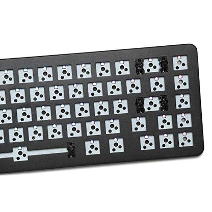 Drop ALT Mechanical Keyboard — 65% (67 Key) Gaming Keyboard, Hot-Swap Switches, Programmable Macros, RGB LED Backlighting, USB-C, Doubleshot PBT, Aluminum Frame (Barebones, Black) - color: Black, style: Barebones