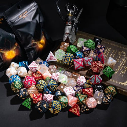 Mystery Dice Set D&D Random Mystery DND Dice Set for Tabletop Games | Multi-Styles, DM Gift, for Dungeons and Dragons Role Playing Games - color: Mystery-acrylic