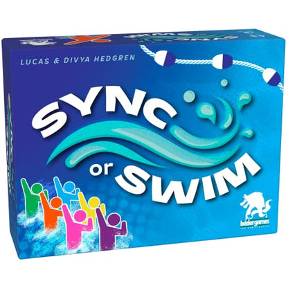 Bézier Games, Sync or Swim, Fast & Fun Strategic Card Game | For 2 to 4 Players, Ages 14+