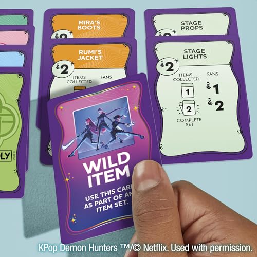 Monopoly Deal: Kpop Demon Hunters Card Game | Family Games for Kids, Tweens, Teens, and Adults | 2-5 Players | 15 mins. | Easter Gifts for Boys and Girls, Ages 8+