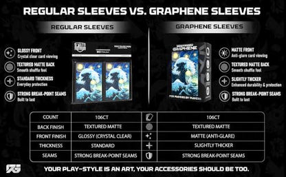 Graphene -100ct Textured Matte TCG/MTG Art Sleeves (Ace of Spades) - style: Graphene