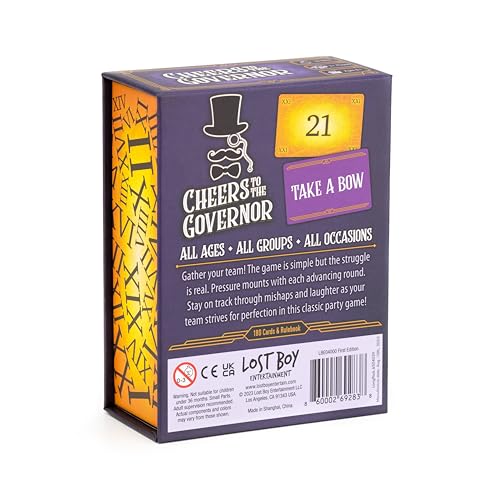 Cheers to The Governor - Card Games - Party Games - Family Games - for Kids 8 and Up - Games for Adults - Family Game Night - Travel Games - Creators of Piles!