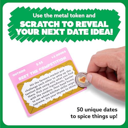 Date Night Scratch-Off Cards by Relatable, Gifts and Unique Date Night Ideas for Couples, Discover Fun Couples Activities for Day and Night, Includes Coin and 50 Scratch-Off Cards, for Ages 17+ - style: Date Night Scratch Off