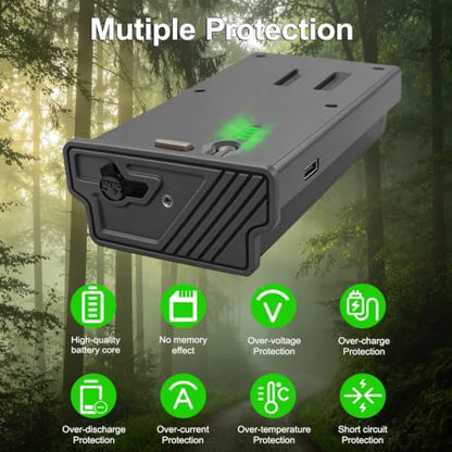 7000mAh 2-Pack Li-Ion Replacement for Reveal Tactacam Battery Pack | Compatible with Tactacam Lithium Battery Pack Trail Camera Reveal X Gen 3.0, 2.0, X Pro 3.0, Pro, X Ultra 3.0, SK, XB, X