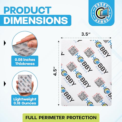 Hobby Armor Trading Card Shipping Protector, 3.5"x4.5" Cardboard 1200 Pack | Perfect Fit for Toploaders, Vibrant Multi-Color Print, Sturdy Lightweight Cardboard, Rounded Corners, Bend & Ding Protection - color: 1200 Pack - Vibrant