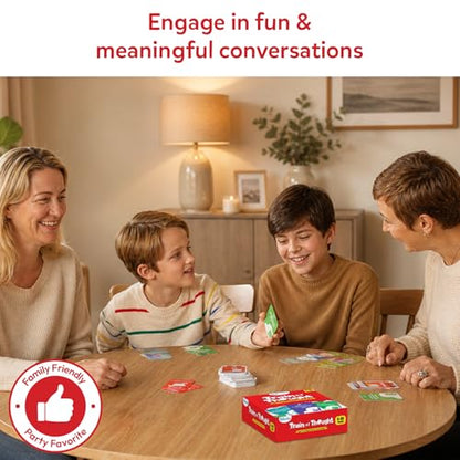 Skillmatics Train of Thought – Icebreaker & Conversation Card Game | Fun for Family Game Night, Travel Toys, Screen-Free, Gift for Boys and Girls Ages 6 and Up
