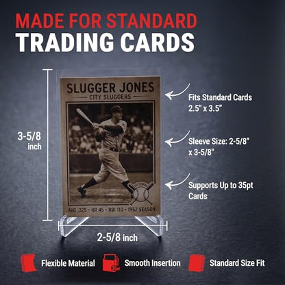 Ultra Pro Penny Sleeves for Trading Cards – 2.5" x 3.5" Standard Size – Clear Soft Card Sleeves – Non PVC Polypropylene – Trading Card Protectors for Sports & Collectible Cards – 3 Pack of 500 (1500)
