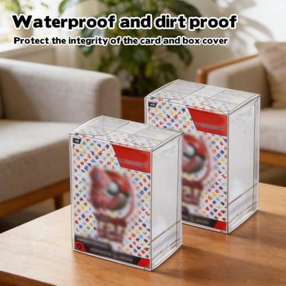 Rainmae 12PCS Protector Case for Booster Bundle/Build & Battle Plastic Display Box (NOT Fit for NEW Booster Bundle) Container Compatible with Booster Bundle 151 Collectors Cards Protector