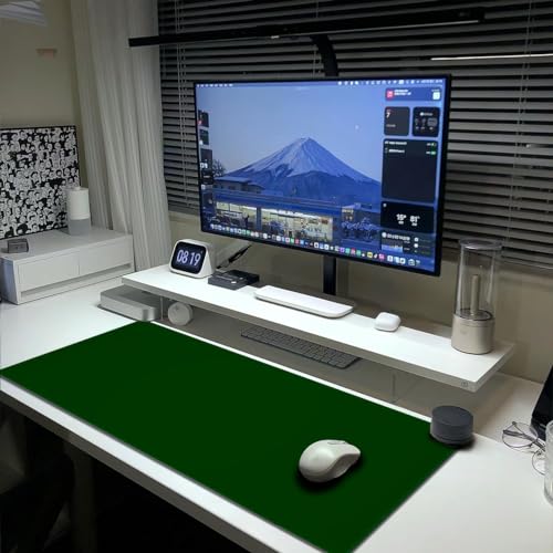 Olive Green Mouse Pad Extended Large Gaming Mousepad XL Big Long Oversized Desk Mat Stitched Edges 31.5 X 11.8 Inch for Home Office - color: Olive Green