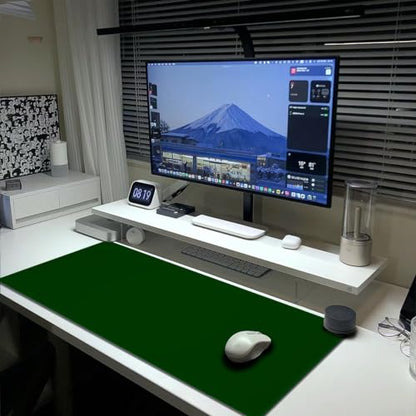 Olive Green Mouse Pad Extended Large Gaming Mousepad XL Big Long Oversized Desk Mat Stitched Edges 31.5 X 11.8 Inch for Home Office - color: Olive Green
