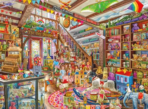 Buffalo Games – Aimee Stewart - Toy Shoppe - 1000 Piece Jigsaw Puzzle - Colorful Puzzles – Precision-Cut Pieces, Beautiful Artwork, and Hours of Relaxing Fun