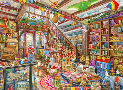 Buffalo Games – Aimee Stewart - Toy Shoppe - 1000 Piece Jigsaw Puzzle - Colorful Puzzles – Precision-Cut Pieces, Beautiful Artwork, and Hours of Relaxing Fun