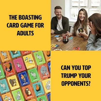 Ginger Fox: Giant Beaver Tiny Ass - Adult Party Card Game, Top Trump Your Opponents for The Win, It’s Dam Funny, Animals & Nature, Ages 16+, 3+ Player - style: Giant Beaver