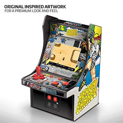 My Arcade Micro Player Mini Arcade Machine: Heavy Barrel Video Game, Fully Playable, 6.75 Inch Collectible, Color Display, Speaker, Volume Buttons, Headphone Jack - Electronic Games,DGUNL-3205 - style: Heavy Barrel