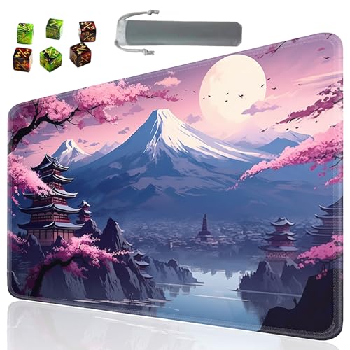 Board Game for TCG Playmat Table Mats Games Size 60X35 cm Mousepad Compatible for MTG RPG CCG Trading Card Game Play mats with 6 Dice (Playmat 104) - color: Sotw-playmats-1-104