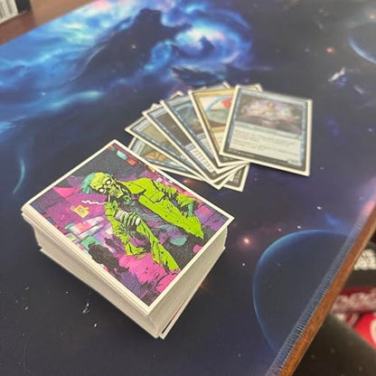 Foxtrot Designs TCG Art Card Sleeves - 100 Count Card Protectors with Matte Textured Back - Compatible with Magic The Gathering and Other TCGs & LCGs (Mondays) - color: Mondays
