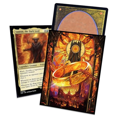UAONO MTG Card Sleeves 100ct - Ring - Art Card Sleeves Deck Protector | Clear Front & Matte Textured Back, Sleeves for Magic The Gathering