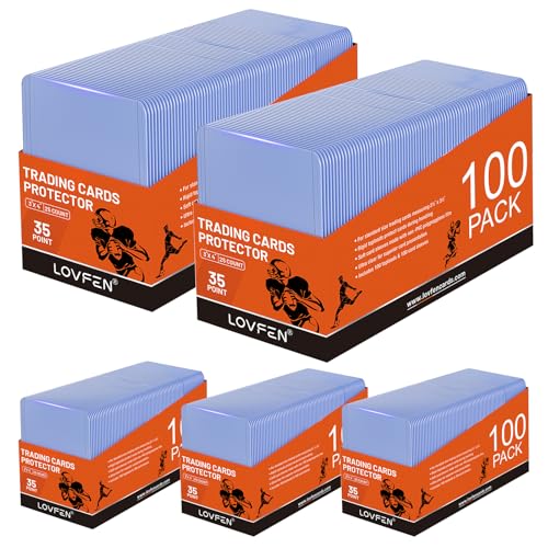 500 Hard Plastic Card Sleeves – 500 Toploads, 35PT Baseball Card Protectors with Bend-Resistant, Rip-Proof Edges for TCG, Sports, Football & Collectible Cards - size: 500 TOPLOADERS