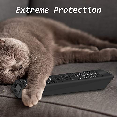 Silicone Protective Case for XFinity XR15 Voice Control Remote, Compatible Case Holder with Shock Bumper and Battery Cover - Black - color: Black