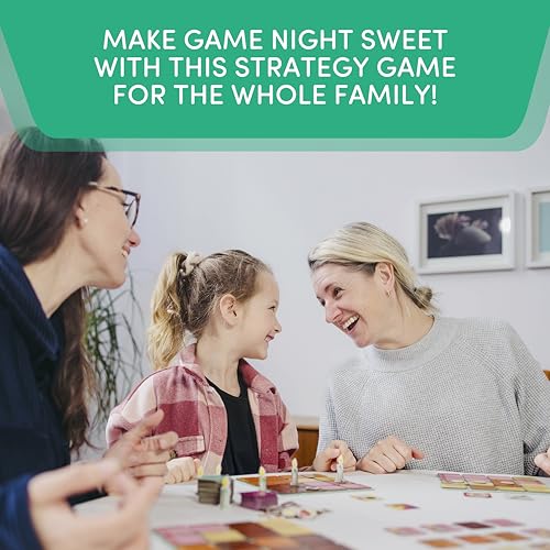 Foxmind Icing On The Cake Quick Food Board Game, Kids Strategy Board Games for Ages 8 and Above, 15 Minute Kids Board Games for Two Players or More, Fun Family Night Board Game