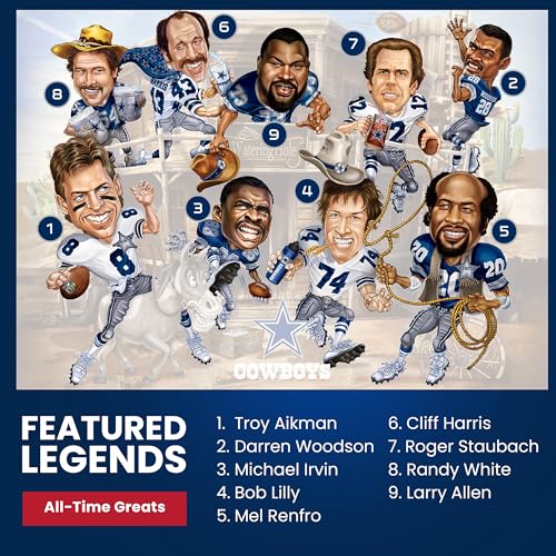 MasterPieces 500 Piece Sports Jigsaw Puzzle for Adults - NFL Dallas Cowboys All-Time Greats - 15x21 - style: Dallas Cowboys
