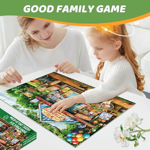 Puzzles 300 Pieces for Adults | HT Vegetable Store Puzzles | Recycled Cardboar Jigsaw Puzzles 300 Pieces | Challenging Family Activity Great Gift Idea for Family Friends | 20.5 X 15 inches - style: HT Vegetable Store