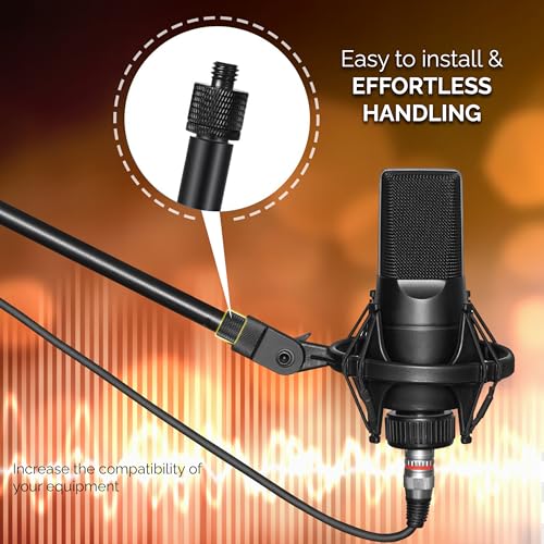 Mic Stand Adapter Set 8 pieces Metal Microphone Stand Screw Thread Adapter 5/8 Female to 3/8 Male 3/8 Female to 5/8 Male 5/8 Female to 1/4 Male 1/4 Female to 5/8 Male Tripod Adapter ADP02A Blck - color: 9 ADAPTER