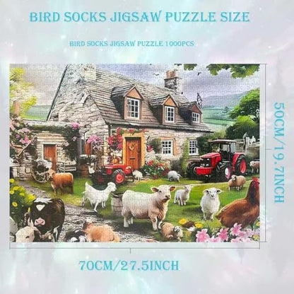 Farm Animal 1000 Piece Puzzle for Adults,Puzzles for Adults 1000 Pieces,Hard Difficult and Challenging Mosaic Jigsaw Puzzles Toy Games 1000Pieces 27.5 X 19.7inch - color: Farm Animal