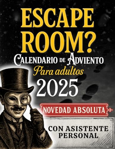 Calendario de Adviento Escape Room para Adultos: Reúne pruebas, sigue las pistas y desenmascara al culpable antes de Navidad. Un juego interactivo para disfrutar en familia, en pareja o con amigos