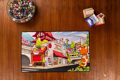 1985 Games Milk Carton Cat Playmat – Premium Non-Slip Tabletop Gaming Mat for MTG, DND & Card Games - color: Playmat