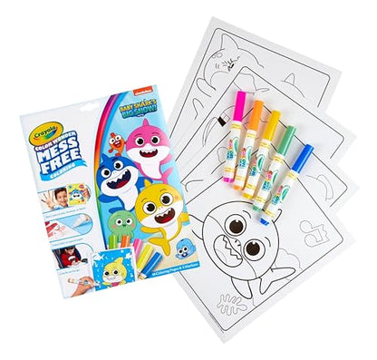 Crayola Baby Shark Color Wonder Pages, Mess Free Coloring for Toddlers, Coloring Activity, Travel Activities, Toddler Toys & Gifts, 3+ - style: Baby Shark