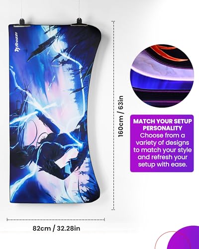 Arozzi Arena Gaming Desk Pad D014 | Full Desk Mouse Pad, Washable Desk Mat, Anti-Slip Rubber Base, Water-Resistant Surface - color: D014
