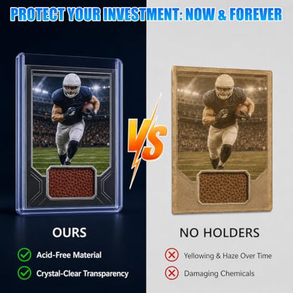 DEDC 20 Top Loader Thick Card Load Holder Storage for Trading Cards Sports Sleeves Hard Plastic 260 Point Protective Toploaders 3"x4" Rigid Memorabilia Collectibles - size: 260pt