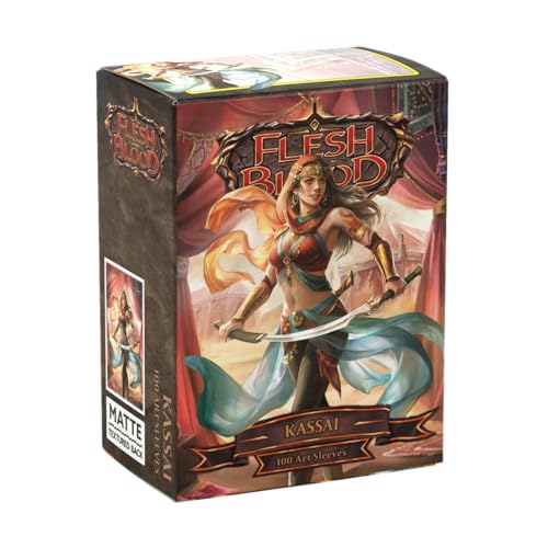 Dragon Shield | Flesh & Blood Art Sleeves | 100 CT - Smooth & Tough Premium TCG Sleeves | Compatible with Pokemon, One Piece & Magic the Gathering | Kassai - color: Kassai
