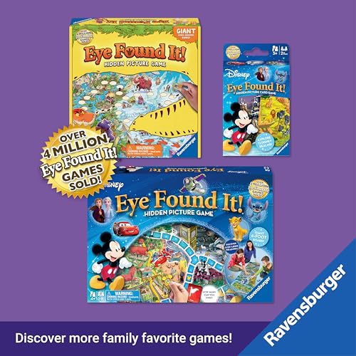 Ravensburger Dinosaur Island Eye Found It! Card Game - Fun Dinosaur Spot It Game for Kids & Families - Promotes Focus and Memory - Ages 4+