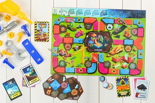 Construction Kids Cooperative Board Game Fun for Kids Ages 4+, 2-4 Players | Fun cooperative building game, kids work together to complete projects. Easy to learn, perfect for family time together.