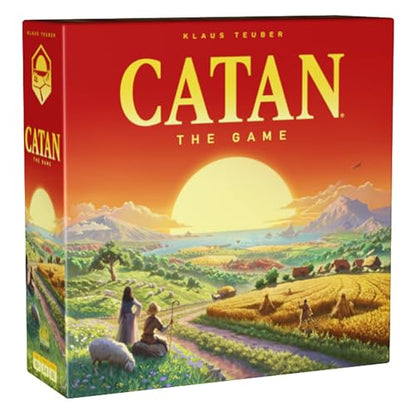 CATAN Board Game (6th Edition) Trade, Build & Settle in the Classic Strategy Game for Family, Kids & Adults, Ages 10+, 3-4 Players, 60-90 Min Playtime | Trade, Build & Settle in the Classic Strategy Game for Family, Kids & Adults, Ages 10+, 3-4 Players, 6