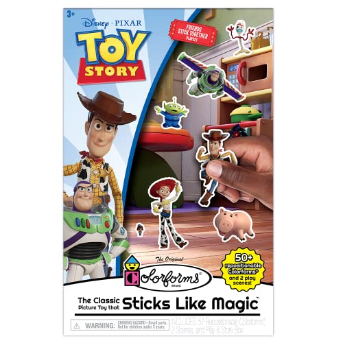 Colorforms — Disney Toy Story Box Set — Pieces Stick Like Magic — Scenes and Pieces for Storytelling Play! — Ages 3+ - style: Toy Story