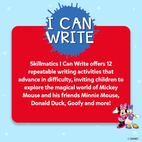 Skillmatics I Can Write Disney Junior Mickey Mouse - Reusable Preschool Learning Activities, Educational Toy and Game, Back to School Supplies, Gifts for Students, Kids, Toddlers Ages 3, 4, 5, 6 - style: 9. I Can Write Disney Mickey