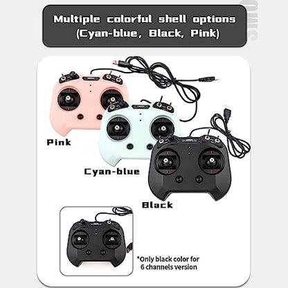 HTLNUZD Flysky FS SM001 Flight Simulator Controller 8 CH, Supports a Variety FMS G3/G3.5/G4/G5/G6/G7 5.0 XTR VRC of Flight Simulation Software for RC Helicopters, Fixed Wing Etc (FS SM001-pink) - color: FS SM001-pink