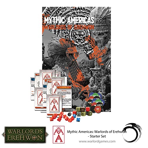 Warlord Mythic Americas Aztec & Nations Game - Role Playing Strategy Board Games for Adults, Table Top Mythic Americas Strategic Wargaming Kit - Tabletop Fantasy RPG with Terrain