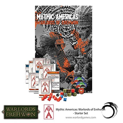 Warlord Mythic Americas Aztec & Nations Game - Role Playing Strategy Board Games for Adults, Table Top Mythic Americas Strategic Wargaming Kit - Tabletop Fantasy RPG with Terrain