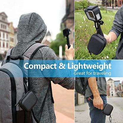JSVER Carrying Case for GoPro Hero 13 Hard Travel Storage Case for Hero 13/12/11/10/9/8/7/6/5/4/3, DJI Osmo Action 5 Pro/4/3, AKASO Brave 8/EK7000/EK7000 Pro, Insta360 Ace/Ace Pro, Apexcam - size: Small-T1
