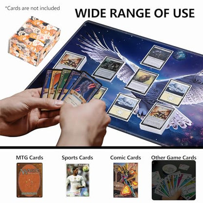 Strong Magnet Card Case Deck Box Mtg Card Box Playing Card Box Magic Deck Box Tcg Up to 200 Cards Creative Pattern Trading Card Storage Box for Collectible Card Games, Cute Cats Paw Pattern - color: Cute Cats Paw Pattern