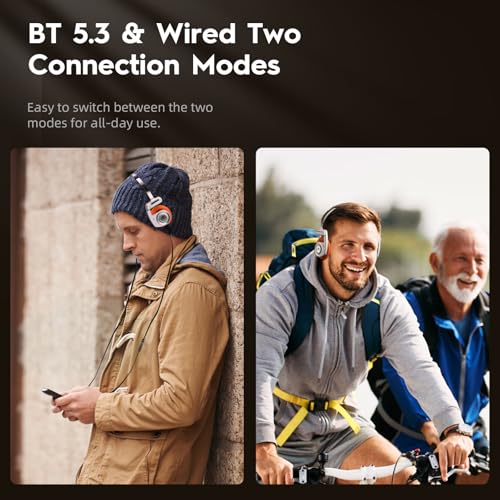 okcsc Classic Portable Headphones, Retro Style, Bluetooth Wireless Retro Headphones,Ultra Lightweight/All Day Playtime/Bullt-in Mic/40mm Class Composite Film/BT 5.3 & Wired Two Connection Modes Green - color: Green, size: Bluetooth