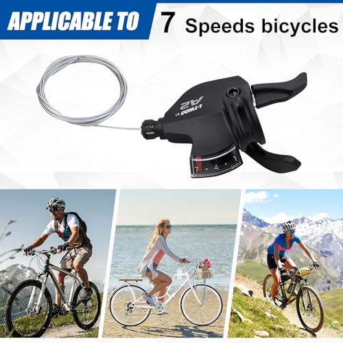 WEEROCK Bike Shifter Lever 7 Speeds Right Thumb Gear Shift Lever for Mountain Bicycle - color: Right 7 Speed