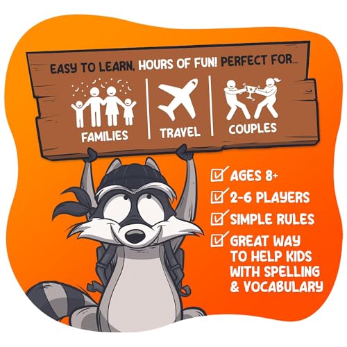 Shenanigrams! – The Mega-Mischievous Word Game! A Super Fun & Fast Family Party Game for Kids, Teens & Adults - Great for Travel, Couples & Family Board Games Night