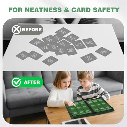 Trading Card Binder with 9 Side Loading Pocket Card Album Hold Up to 540 Cards PU Card Collection Binder, Collectible Albums Card Folder for MTG, TCG, Sports Cards（9-Dark green） - color: 9-Dark green